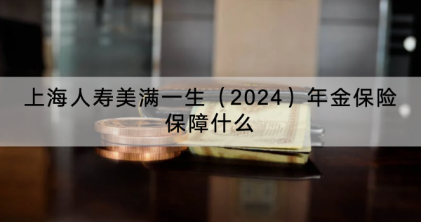 上海人寿美满一生（2024）年金保险